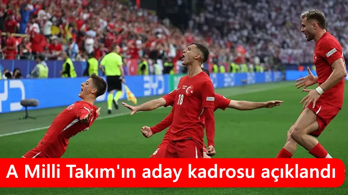 A Milli Takım'ın aday kadrosu açıklandı