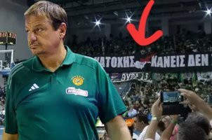 Ergin Ataman’ı Güney Kıbrıs’ta çıldırtan pankart