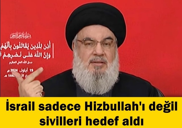 Nasrallah saldırı sonrası ilk kez konuşuyor: İsrail sadece Hizbullah'ı değil sivilleri hedef aldı